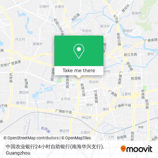 中国农业银行24小时自助银行(南海华兴支行) map