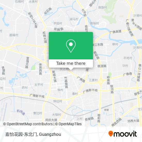嘉怡花园-东北门 map