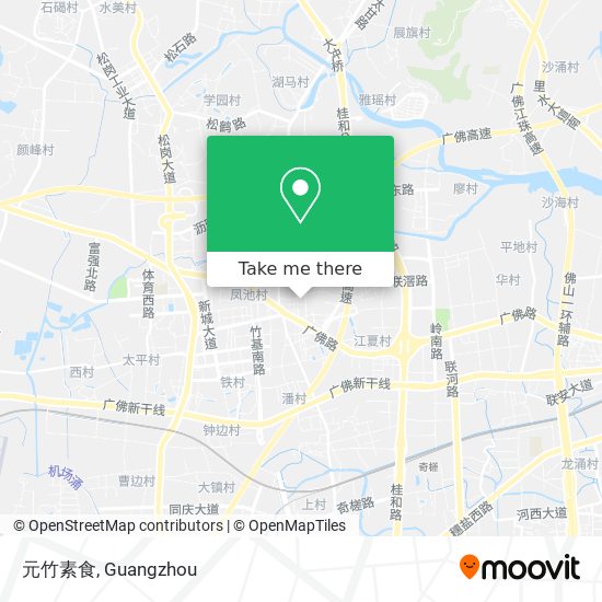元竹素食 map