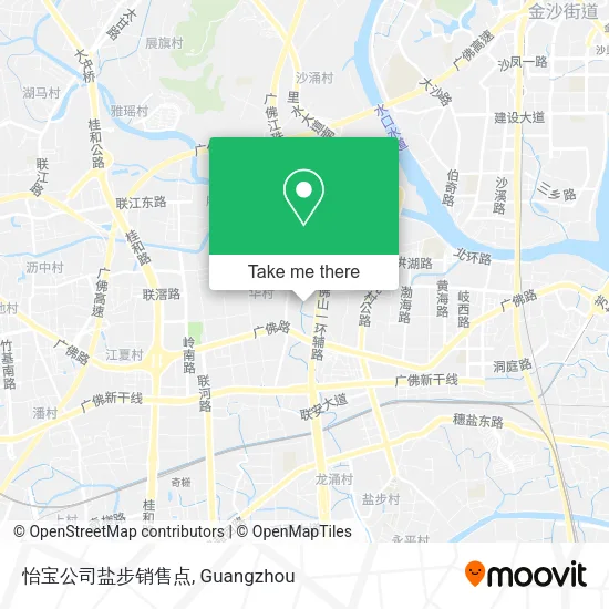 怡宝公司盐步销售点 map
