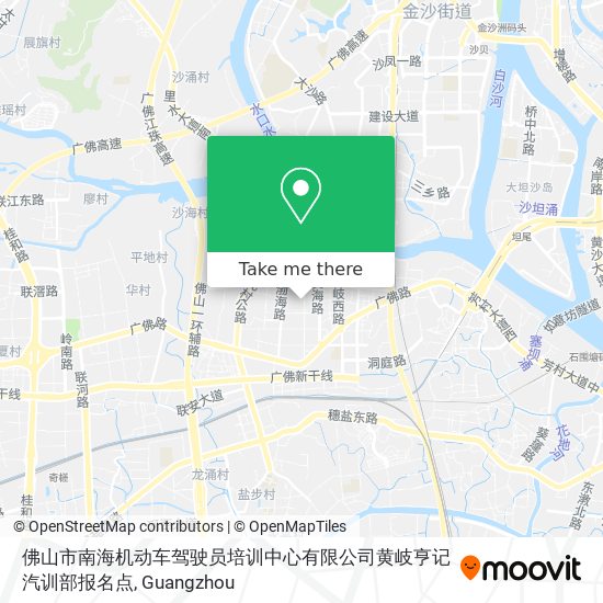 佛山市南海机动车驾驶员培训中心有限公司黄岐亨记汽训部报名点 map