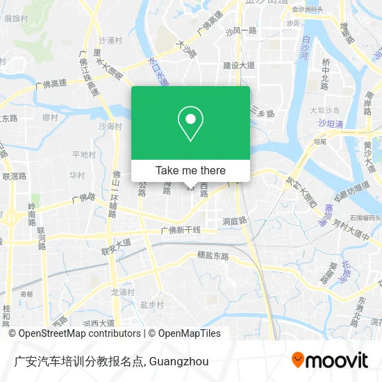 广安汽车培训分教报名点 map