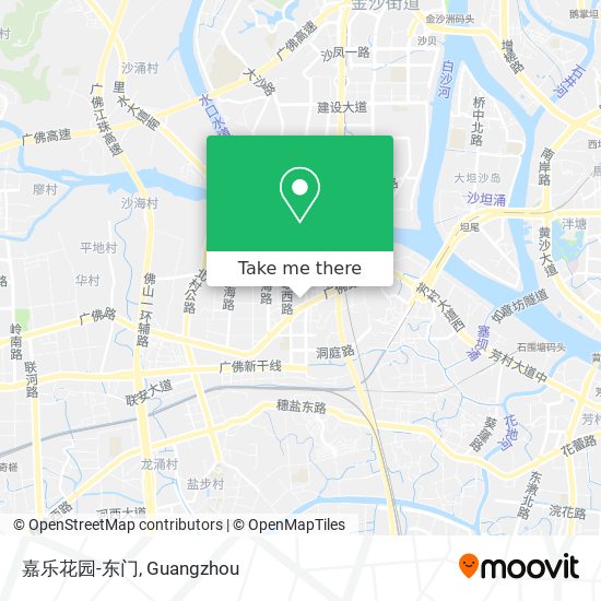 嘉乐花园-东门 map