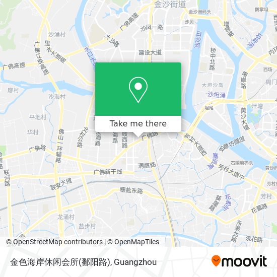 金色海岸休闲会所(鄱阳路) map