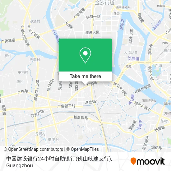 中国建设银行24小时自助银行(佛山岐建支行) map