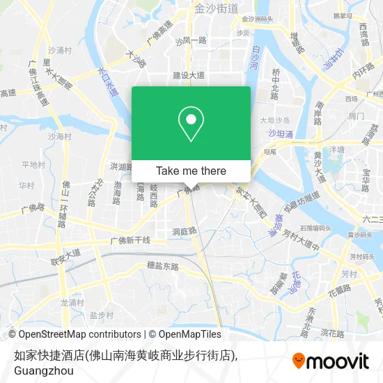 如家快捷酒店(佛山南海黄岐商业步行街店) map