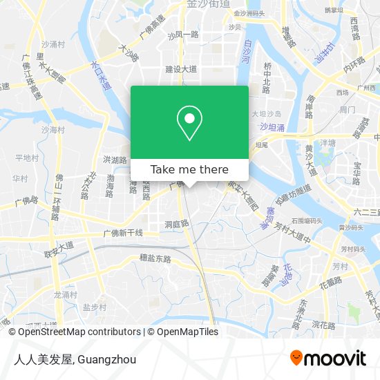 人人美发屋 map
