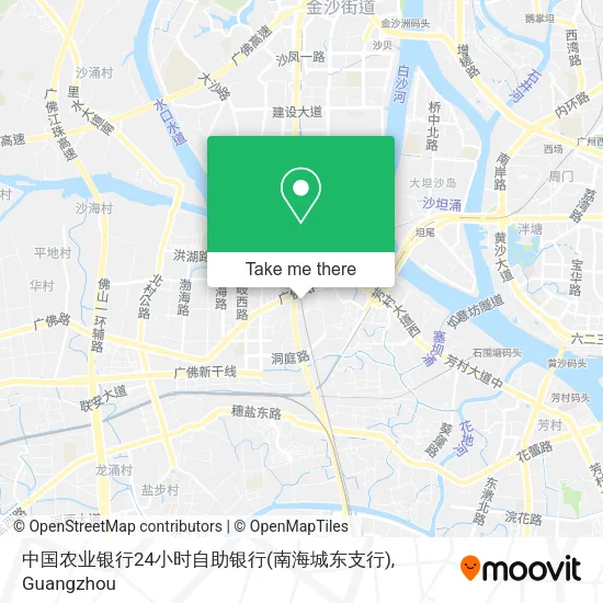 中国农业银行24小时自助银行(南海城东支行) map