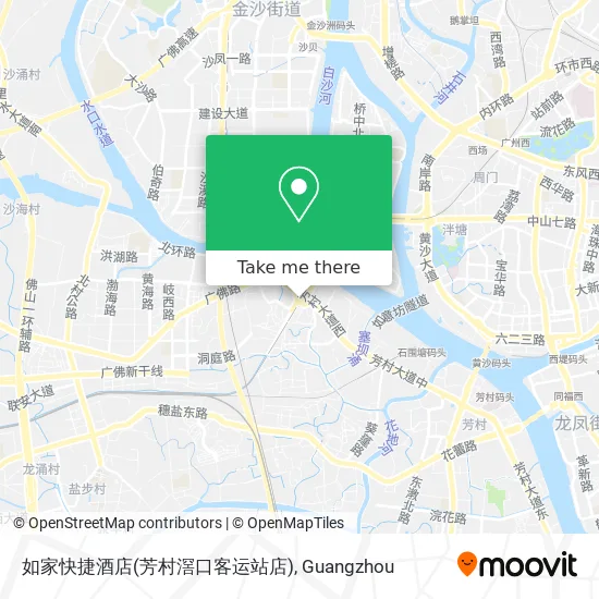 如家快捷酒店(芳村滘口客运站店) map