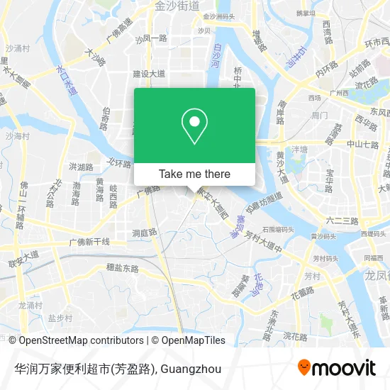 华润万家便利超市(芳盈路) map