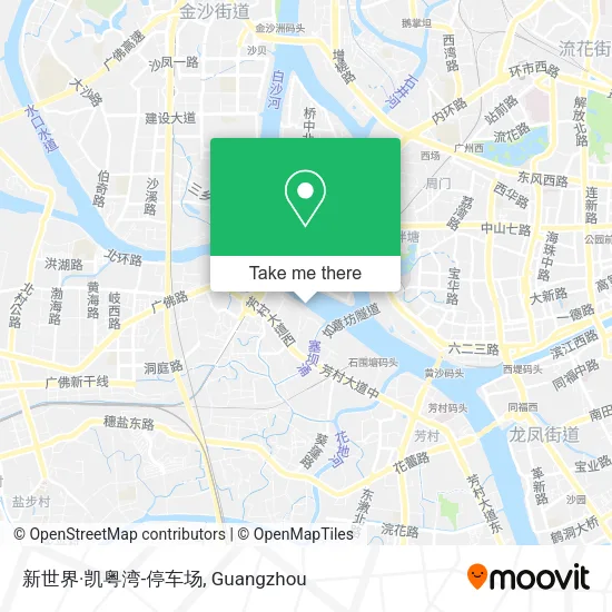 新世界·凯粤湾-停车场 map