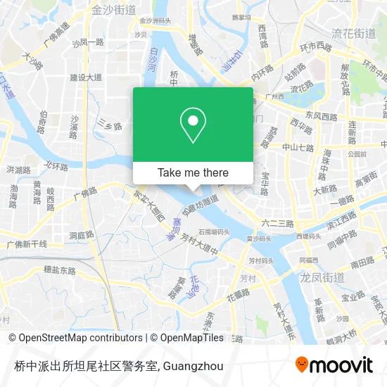 桥中派出所坦尾社区警务室 map