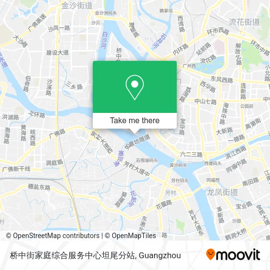 桥中街家庭综合服务中心坦尾分站 map