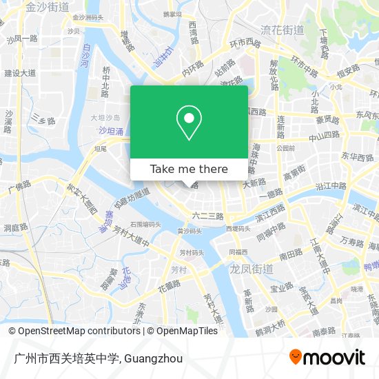 广州市西关培英中学 map