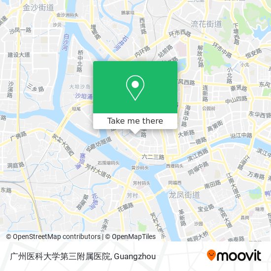 广州医科大学第三附属医院 map