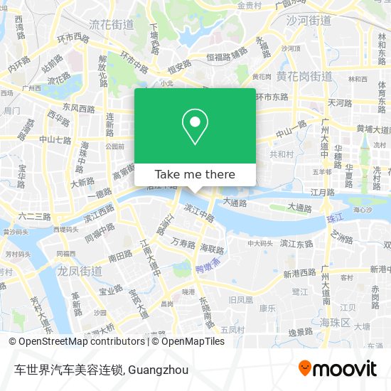 车世界汽车美容连锁 map