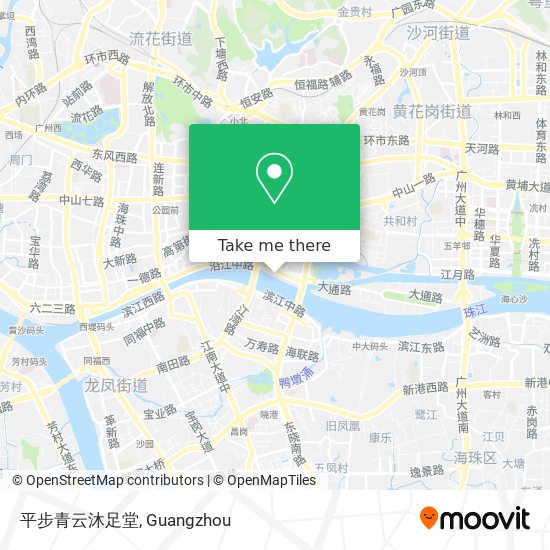 平步青云沐足堂 map