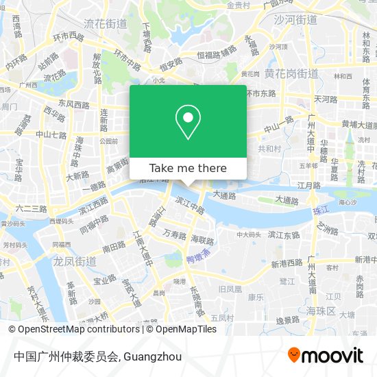 中国广州仲裁委员会 map