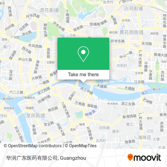 华润广东医药有限公司 map