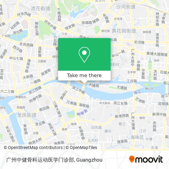 广州中健骨科运动医学门诊部 map