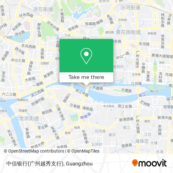 中信银行(广州越秀支行) map