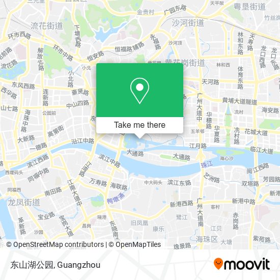 东山湖公园 map