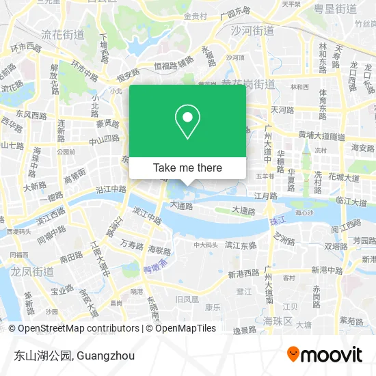 东山湖公园 map