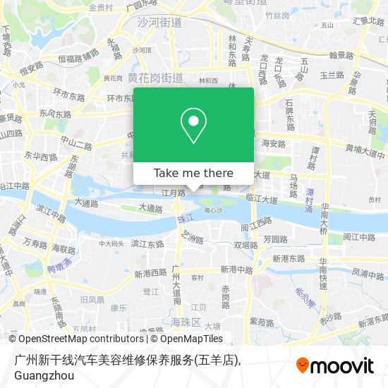 广州新干线汽车美容维修保养服务(五羊店) map
