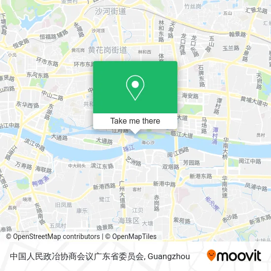 中国人民政冶协商会议广东省委员会 map