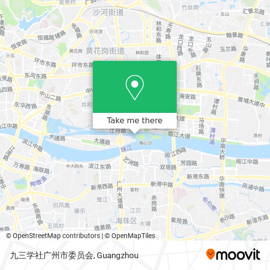 九三学社广州市委员会 map