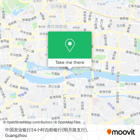 中国农业银行24小时自助银行(明月路支行) map