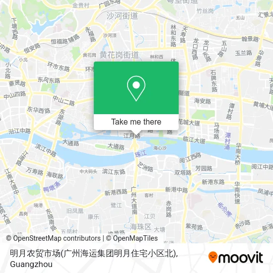 明月农贸市场(广州海运集团明月住宅小区北) map