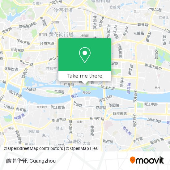 皓瀚华轩 map