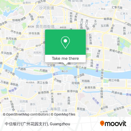 中信银行(广州花园支行) map