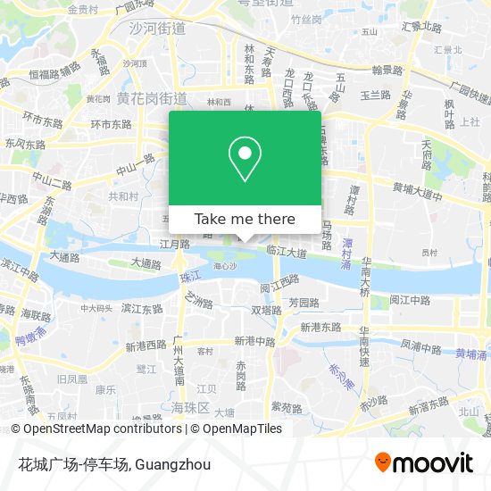花城广场-停车场 map