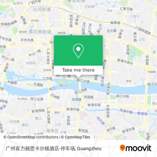 广州富力丽思卡尔顿酒店-停车场 map