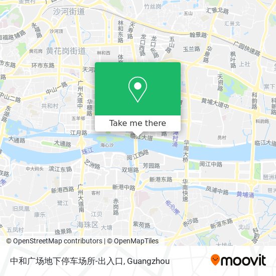 中和广场地下停车场所-出入口 map