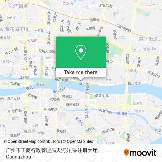 广州市工商行政管理局天河分局-注册大厅 map