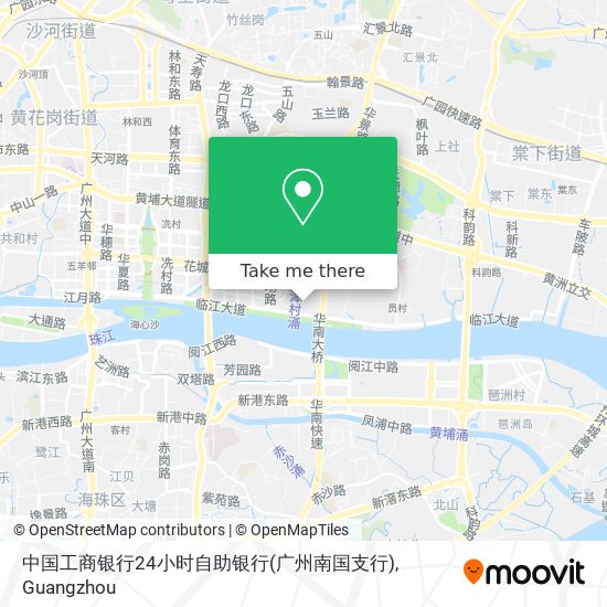 中国工商银行24小时自助银行(广州南国支行) map