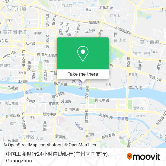 中国工商银行24小时自助银行(广州南国支行) map