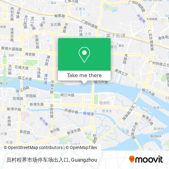 员村程界市场停车场出入口 map