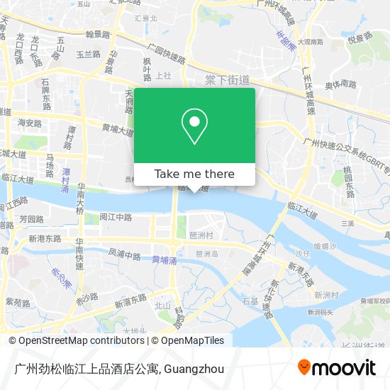 广州劲松临江上品酒店公寓 map