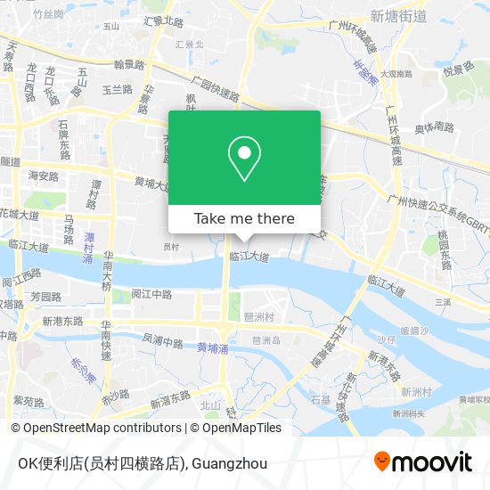 OK便利店(员村四横路店) map