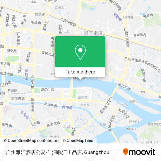 广州雅汇酒店公寓-佳润临江上品店 map