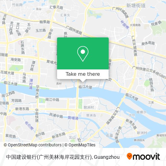 中国建设银行(广州美林海岸花园支行) map
