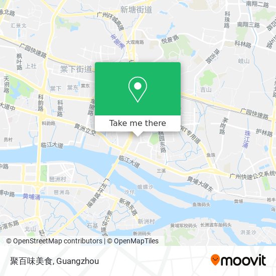 聚百味美食 map
