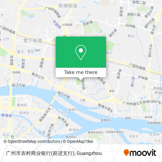 广州市农村商业银行(前进支行) map