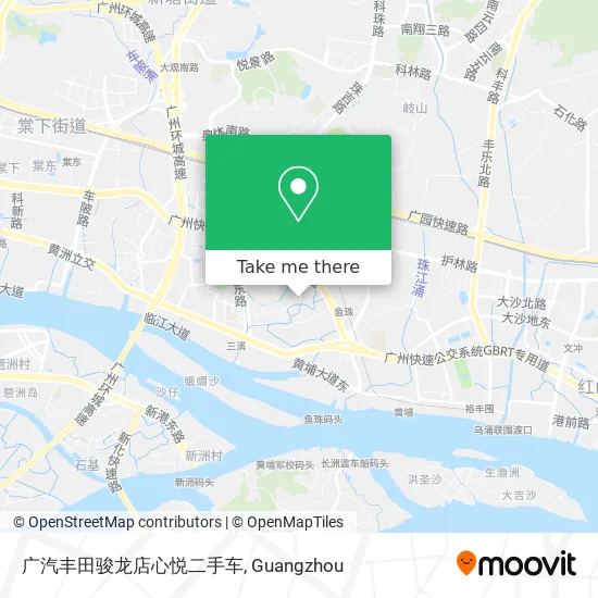 广汽丰田骏龙店心悦二手车 map