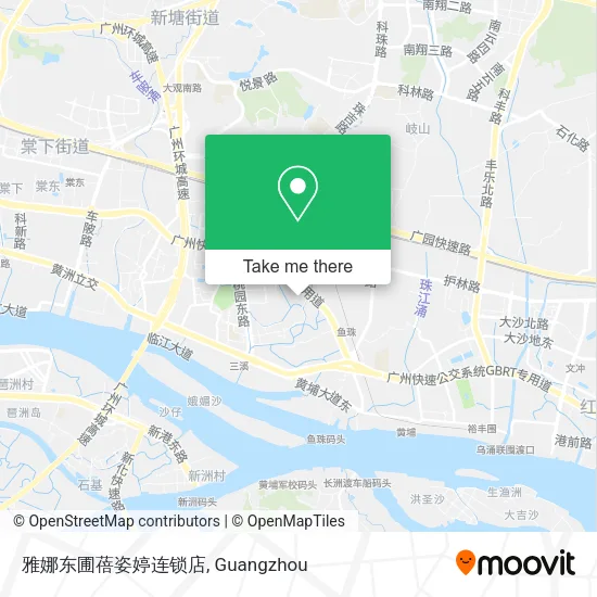 雅娜东圃蓓姿婷连锁店 map