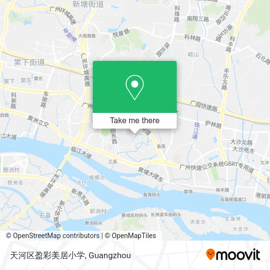 天河区盈彩美居小学 map